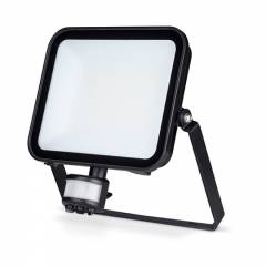 Niteflood CCT LED Floodlight 50W IP65 Black +PIR